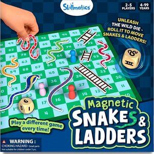 Magnetic Snakes and Ladders Board Game